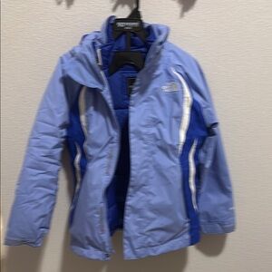 The North Face Light Blue and Royal Blue Jacket